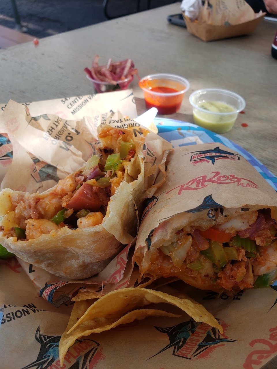 Spicy Seafood Mix Burrito